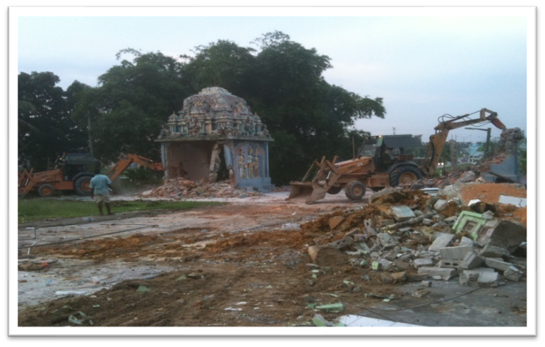 Indian Temple Site Clearing