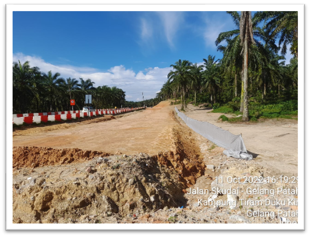 Silt Fence Installation Jalan Gelang Patah